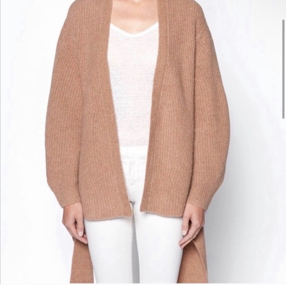 EUC Brochu Walker Amber Clay Hansen Belted Wool Blend Dolman Sleeves Cardigan - Picture 2 of 8